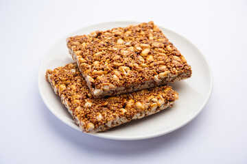 Peanuts rajgira Jaggery chikki or bar
