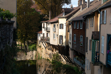 Ville, Arbois, Jura, 39, rivière Cuisance, région Bourgogne Franche Comté