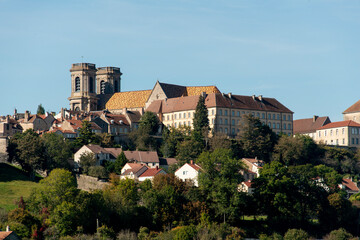 Fototapeta na wymiar ville, église Saint Martin, Langres, Haute Marne, 52, région Grand Est