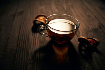 freshly brewed tea hot drink morning breakfast natural product