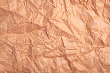 brown crumpled paper text background
