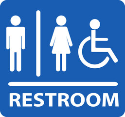 Restroom icon vector. the symbol for website Computer and mobile vector.