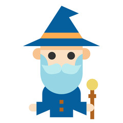 wizard line icon