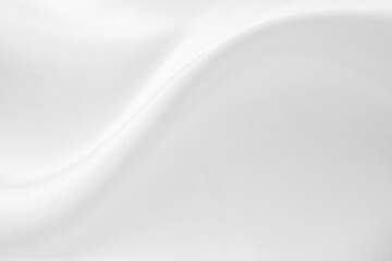 Naklejka premium Abstract white fabric with soft wave texture background