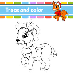 Dot to dot game. Draw a line. For kids. Activity worksheet. Coloring book. With answer. Cartoon character. Vector illustration. Christmas theme.