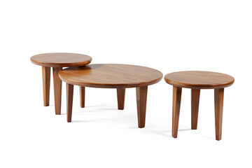 coffee table on white background