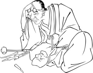 浮世絵　面職人　その1