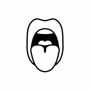 recommend clip art: woman mouth sticking out tongue vector icon