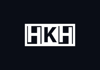 HKH letter logo and icon design template