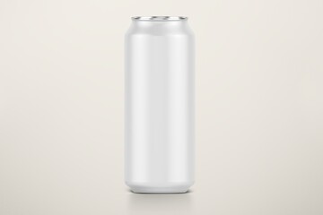 Empty beverage aluminum can with design space - obrazy, fototapety, plakaty