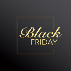 Fototapeta na wymiar Black Friday Logo