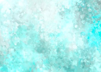 幻想的な水彩の水色テクスチャ背景
