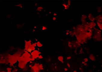 赤い幻想的な血の水彩テクスチャ背景
