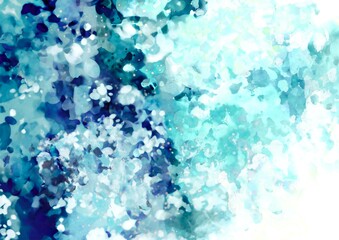 水彩の水色テクスチャ背景
