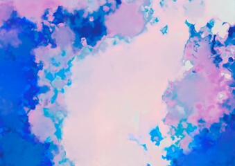 Obraz premium ピンク色と紫色の水彩テクスチャ背景 