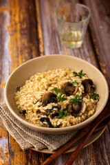 Mushroom risotto