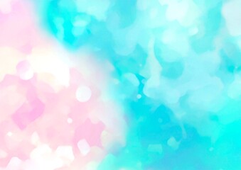 幻想的な水彩の水色テクスチャ背景
