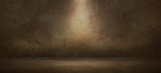 vintage brown studio and showroom to present product background