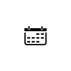 Calendar simple flat icon vector illustration