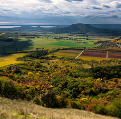 Obraz premium landscape of Balaton-felvidék from Csobánc