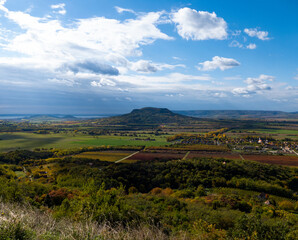 Fototapeta premium landscape of Balaton-felvidék from Csobánc