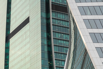 facade windows office skyscrapers finance centre business estate