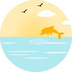 Naklejka premium Nature Sea