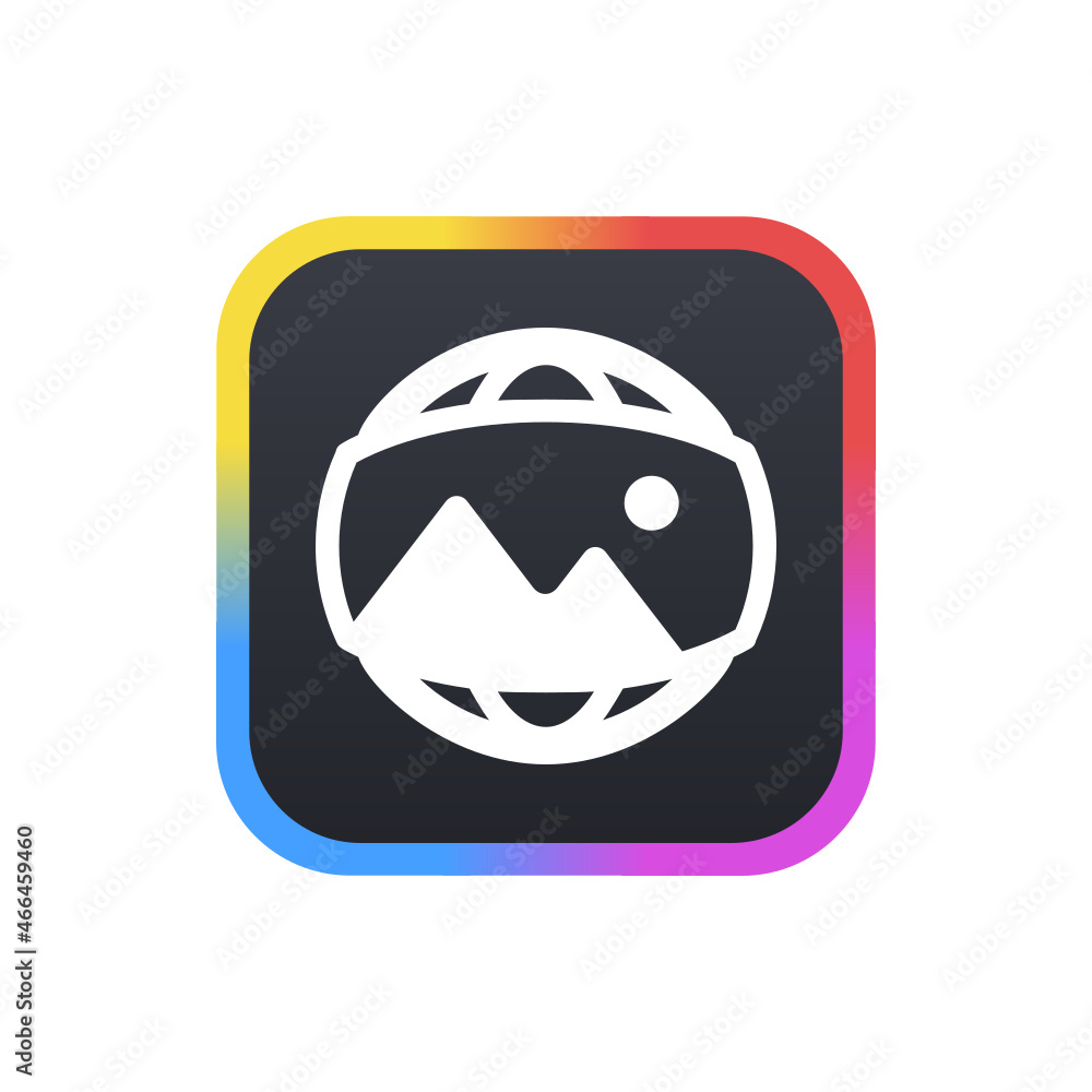 Sticker Panorama - App Icon Button