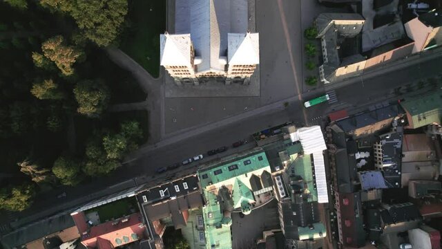 Bilds view over Lund Cathedral. Sweden