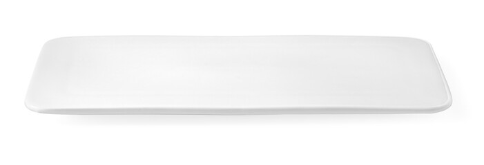 white flat plate isolated