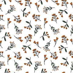 Fototapeta na wymiar Seamless patterns in floral style.Vector illustration