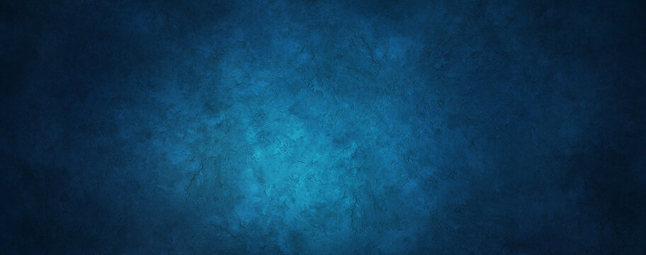 Grunge Blue Wall Background Or Texture