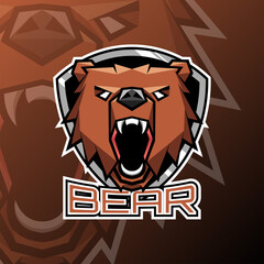 Bear mascot logo