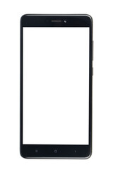 modern touch screen smartphone isolated on white background