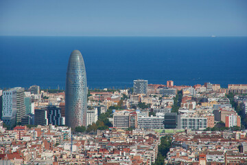 Barcelona skyline, Catalonia, Spain