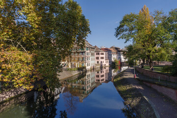 Fototapeta premium The famous Petite France district in Strasbourg, France