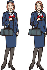 1980年後半から1990年代中頃、CAのイメージ