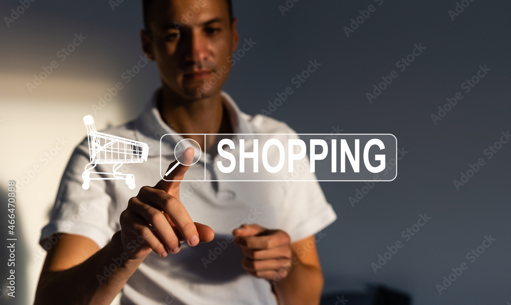 Poster browser search bar business internet network web technology concept