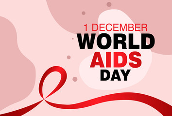 world aids day greeting design. designs for banner and poster templates.