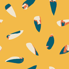 Bright abstract mixed brush strokes seamless vector pattern on a light background. Minimalistic graphic colorful background with textures perfect for background or packaging design.