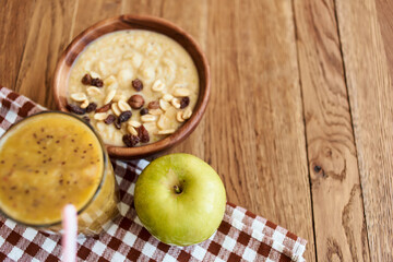 Naklejka na ściany i meble fruit plate dessert breakfast snack healthy food vitamins