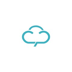 cloud logo vector illustration icon