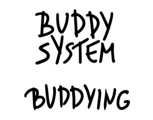 Buddy system quotes set.