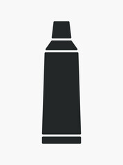 Toothpaste vector icon isolated on white background. Dental hygiene sign.