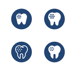 Dental clinic. Tooth icon dental clinic