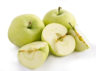 multicolor tasty apples from garden as vegetarian delicious food