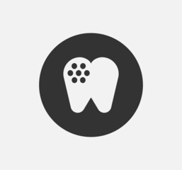 Dental clinic. Tooth icon dental clinic