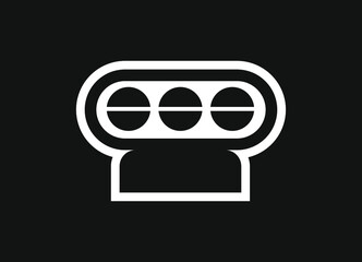 Supercharger blower vector icon on black background. - obrazy, fototapety, plakaty