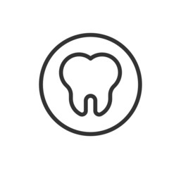 Dental clinic. Tooth icon dental clinic