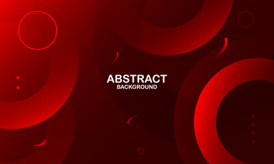 Red abstract geometric background. Vector illustration